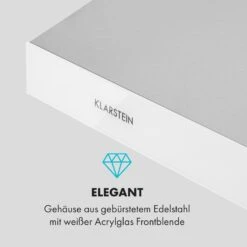 Contempo Unterbau-Dunstabzugshaube 60cm 175m³/h LED Edelstahl Acryl Weiß -Klarstein Verkaufsgeschäft 10034960 de 0007 logo