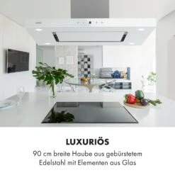 Valeria Inselhaube 90cm 650m³/h Touch EEC A LED Glas Edelstahl -Klarstein Verkaufsgeschäft 10034974 de 0008 logo