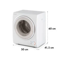 Jet Set 2500 Wäschetrockner Ablufttrockner 850W EEK C 2,5kg 50cm -Klarstein Verkaufsgeschäft 10035137 yy 0008 logo Klarstein Dryer Jet set 2500 2 5Kg White