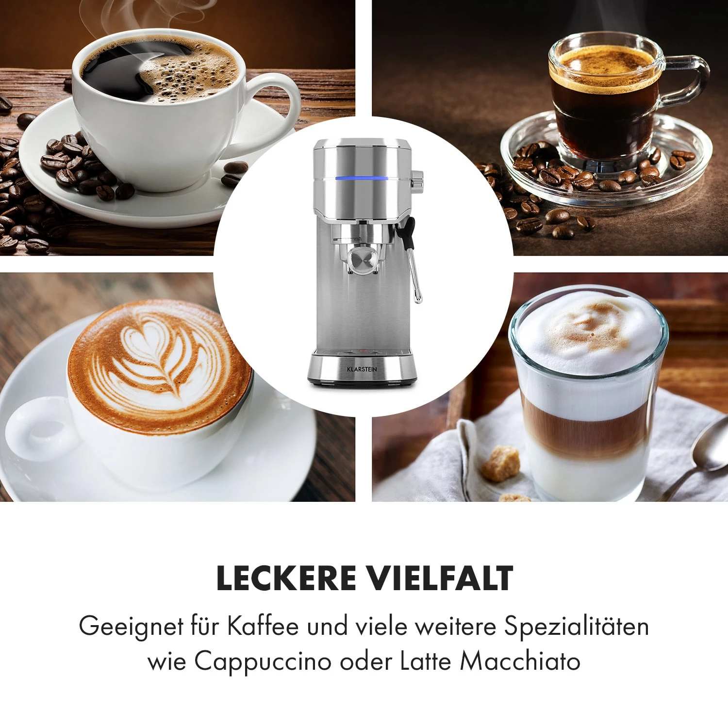 Futura Espressomaker 20 Bar 1450 Watt 20 Bar Wassertank: 1,25 Liter Rostfreier Edelstahl 5 Futura Espressomaker 20 Bar 1450 Watt 20 Bar Wassertank: 1,25 Liter Rostfreier Edelstahl – Bild 5