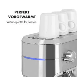 Futura Espressomaker 20 Bar 1450 Watt 20 Bar Wassertank: 1,25 Liter Rostfreier Edelstahl 17 Futura Espressomaker 20 Bar 1450 Watt 20 Bar Wassertank: 1,25 Liter Rostfreier Edelstahl -Klarstein Verkaufsgeschäft 10035183 de 0008 logo