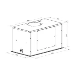 Hektor Brilliant Edition Lüfterbaustein 52 Cm 506 M³/h Touch Glas -Klarstein Verkaufsgeschäft 10035187 yy 0007 logo Klarstein Hekor Brilliant Edition Luefterbaustein