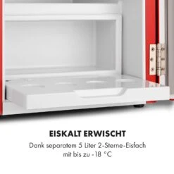 Audrey Mini 2in1 Kühlschrank EEC F Gefrierfach LED -Klarstein Verkaufsgeschäft 10035311 de 0004 logo