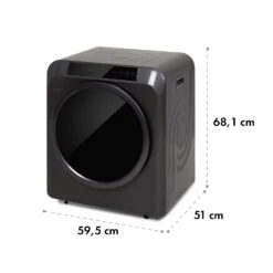 EZ Dry Wäschetrockner Ablufttrockner 1500W 6kg 60cm -Klarstein Verkaufsgeschäft 10035544 yy 0008 logo Klarstein Waeschetrockner EZ Dry grau