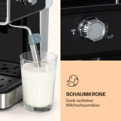 Gusto Classico Espressomaker 1350 Watt 20 Bar Druck 1,5 Liter -Klarstein Verkaufsgeschäft 10035564 de 0005 logo