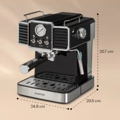 Gusto Classico Espressomaker 1350 Watt 20 Bar Druck 1,5 Liter -Klarstein Verkaufsgeschäft 10035564 yy 0008 logo