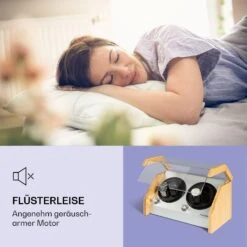 Garonne 4 Uhrenbeweger, 2 Drehteller, 4 Uhren, 3 Geschwindigkeiten, 4 Modi, Bambus -Klarstein Verkaufsgeschäft 10036042 de 0004 logo