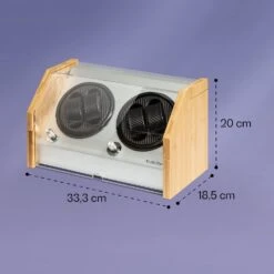 Garonne 4 Uhrenbeweger, 2 Drehteller, 4 Uhren, 3 Geschwindigkeiten, 4 Modi, Bambus -Klarstein Verkaufsgeschäft 10036042 yy 0005 logo