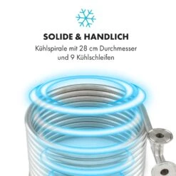Counterflow Gegenstromkühler Ø28cm 9 Schleifen 304 Edelstahl -Klarstein Verkaufsgeschäft 10036084 de 0003 logo