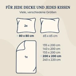 Traumwolle Biber-Bettwäsche 200x200 Cm -Klarstein Verkaufsgeschäft 10036217 de 0007 logo