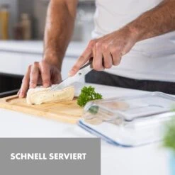 Glaswerk Hermatige Aufschnittbox Mit Glasdeckel 2er Set Borosilikatglas Bambus Schneidebret -Klarstein Verkaufsgeschäft 10036374 de 0004 logo