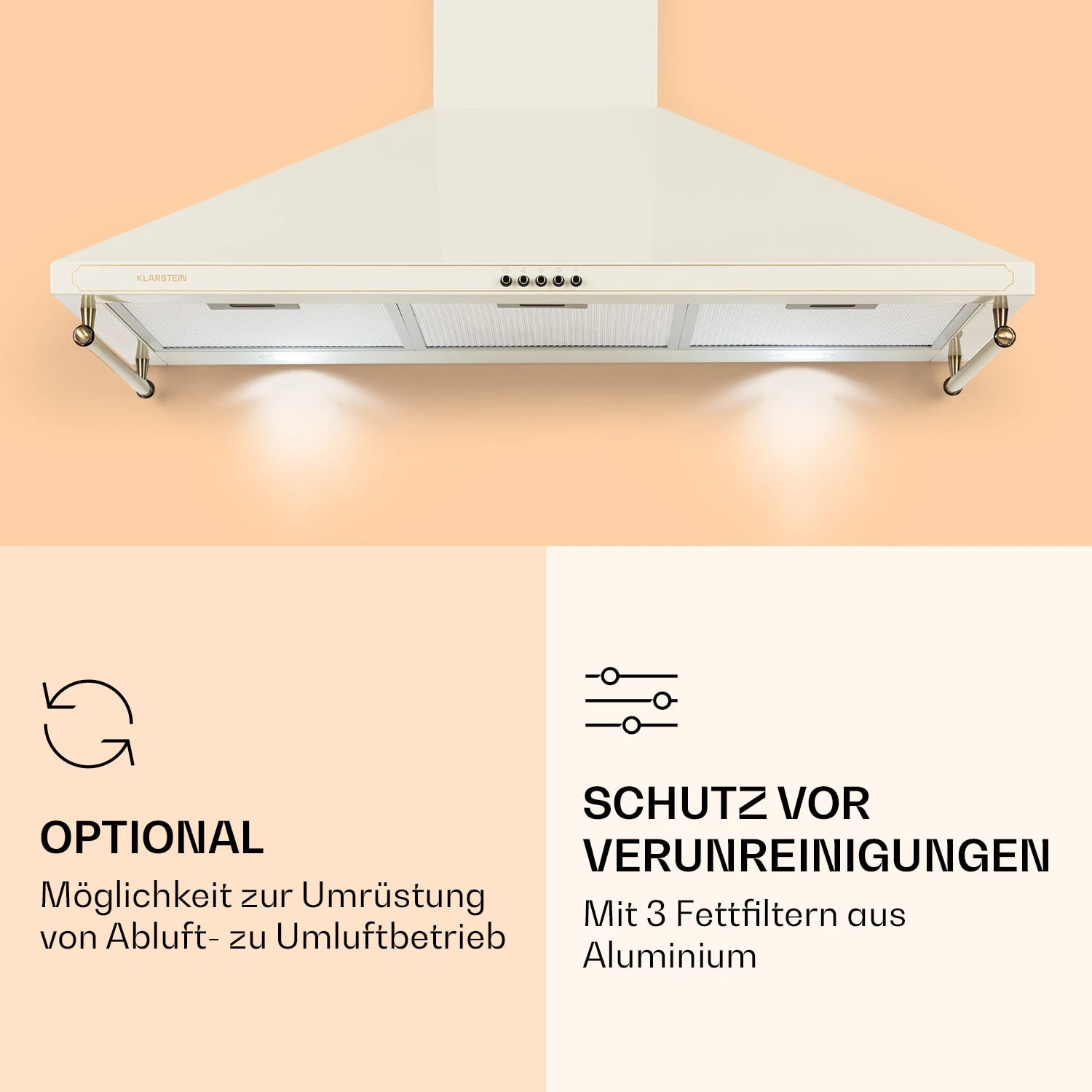 Victoria 90 Dunstabzugshaube 90cm Retro-Design 644,5m³/h 2 LED-Lampen 5 Victoria 90 Dunstabzugshaube 90cm Retro-Design 644,5m³/h 2 LED-Lampen – Bild 5