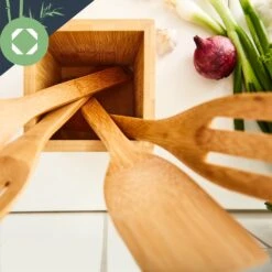 Kochlöffelset Mit Aufbewahrungsbox 6er Set Nachhaltig Leicht Bambus -Klarstein Verkaufsgeschäft 10038026 yy 0005 logo