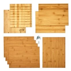 Ablagebox Briefbox Organizer 5 Fächer Maße: 30,5x24x22,5 Cm Bambus -Klarstein Verkaufsgeschäft 10038040 yy 0003 logo