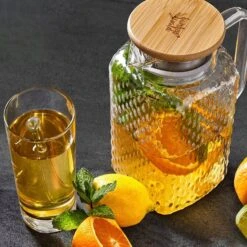 Karaffe Borosilikatglas Bambusdeckel Filteraufsatz Silikonring -Klarstein Verkaufsgeschäft 10038237 yy 0005 logo