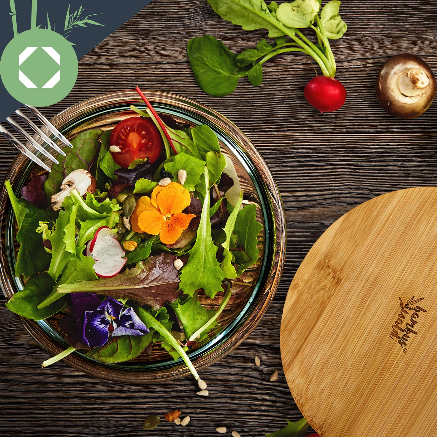 Glasschüssel 1365 Ml Bambusdeckel Verschließbar BPA-frei Größe M 6 Glasschüssel 1365 Ml Bambusdeckel Verschließbar BPA-frei Größe M – Bild 6