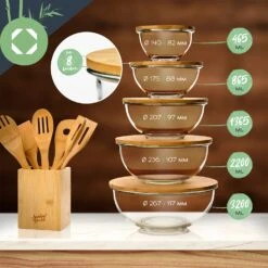 Glasschüssel 1365 Ml Bambusdeckel Verschließbar BPA-frei Größe M 15 Glasschüssel 1365 Ml Bambusdeckel Verschließbar BPA-frei Größe M -Klarstein Verkaufsgeschäft 10038271 yy 0008 logo