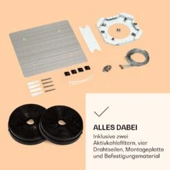 Futurelight Smart Inselabzugshaube Umluft 420m³/h LED Edelstahl -Klarstein Verkaufsgeschäft 10038710 de 0006 logo