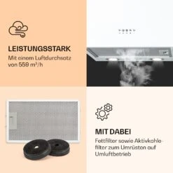 Monumenta Wandabzugshaube Aluminium 559m³/h LED EEK B 9 Monumenta Wandabzugshaube Aluminium 559m³/h LED EEK B -Klarstein Verkaufsgeschäft 10039395 de 0003 logo