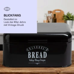 Delaware Brotkasten Metall 30 X 16 X 20,5 Cm Klappdeckel Lüftungslöcher -Klarstein Verkaufsgeschäft 10039910 de 0004 logo