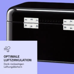 Delaware Brotkasten Metall 30 X 16 X 20,5 Cm Klappdeckel Lüftungslöcher -Klarstein Verkaufsgeschäft 10039910 de 0005 logo