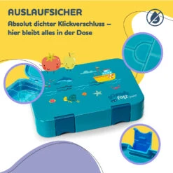 Junior Lunchbox 6 Fächer 21,3 X 15 X 4,5 Cm (BxHxT) BPA-frei -Klarstein Verkaufsgeschäft 10040340 de 0003 usp