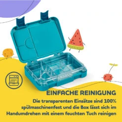 Junior Lunchbox 6 Fächer 21,3 X 15 X 4,5 Cm (BxHxT) BPA-frei -Klarstein Verkaufsgeschäft 10040340 de 0005 usp