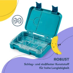 Junior Lunchbox 6 Fächer 21,3 X 15 X 4,5 Cm (BxHxT) BPA-frei -Klarstein Verkaufsgeschäft 10040340 de 0006 usp