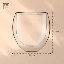 DUOS Jumbo Doppelwandiges Thermoglas 310ml Borosilikatglas Handgemacht -Klarstein Verkaufsgeschäft 10040374 yy 0006 logo