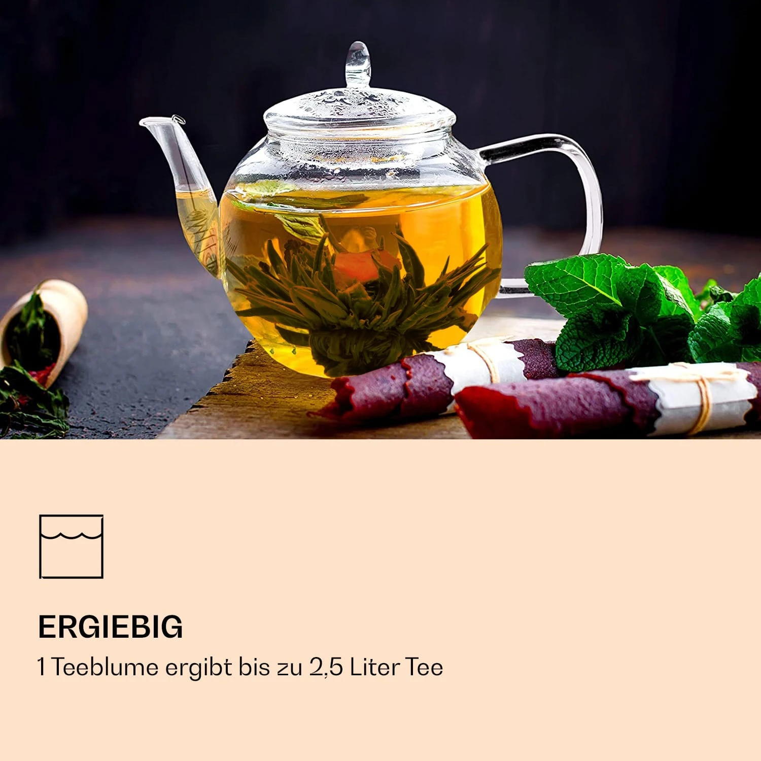 Feelino 6er Teeblume Mix Grün 2 Feelino 6er Teeblume Mix Grün – Bild 2