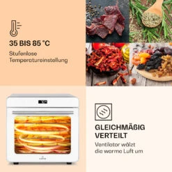 Shaftesbury Dörrautomat 700W Timer-Funktion 35-85°C Digitales Touch-Display -Klarstein Verkaufsgeschäft 10040728 de 0004 logo
