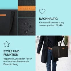 Einkaufstasche 4er Set Wiederverwendbar Waschbar Faltbar Verstärkt -Klarstein Verkaufsgeschäft 10040842 de 0003 logo