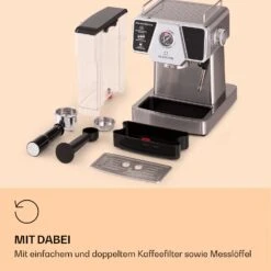 Libeica Espressomaschine 19 Bar Ca. 10 Tassen 1,8 Liter Milchschaum -Klarstein Verkaufsgeschäft 10041253 de 0007 logo