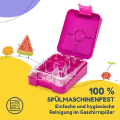 Klarstein Schmatzfatz Easy Snackbox 4 Fächer 18 X 15 X 5 Cm (BxHxT) -Klarstein Verkaufsgeschäft 10045068 de 0005 usp