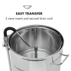 Mundschenk XXL + Eintauchkühler Bierbrauanlage 3000W 50l 304 Edelstahl -Klarstein Verkaufsgeschäft 60002276 yy 0004 logo Klarstein Mundschenk XXL Maischekessel Edelstahl