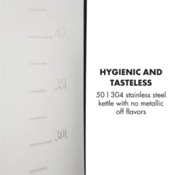 Mundschenk XXL + Eintauchkühler Bierbrauanlage 3000W 50l 304 Edelstahl -Klarstein Verkaufsgeschäft 60002276 yy 0005 logo Klarstein Mundschenk XXL Maischekessel Edelstahl