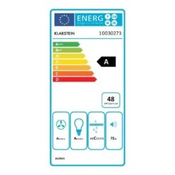 Hotspot Dunstabzugshaube Umluftset 60cm 610 M³/h Aktivkohlefilter -Klarstein Verkaufsgeschäft 60002305 energy label