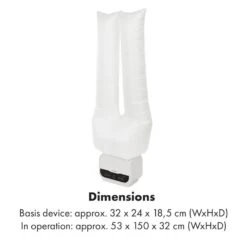 ShirtButler Pro Automatisches Trocknersystem Hemd & Hose 1200 W 2-in-1 70 °C Timer Weiß -Klarstein Verkaufsgeschäft 60002669 yy 0008 logo Klarstein ShirtButler Pro Trocknersystem weiss