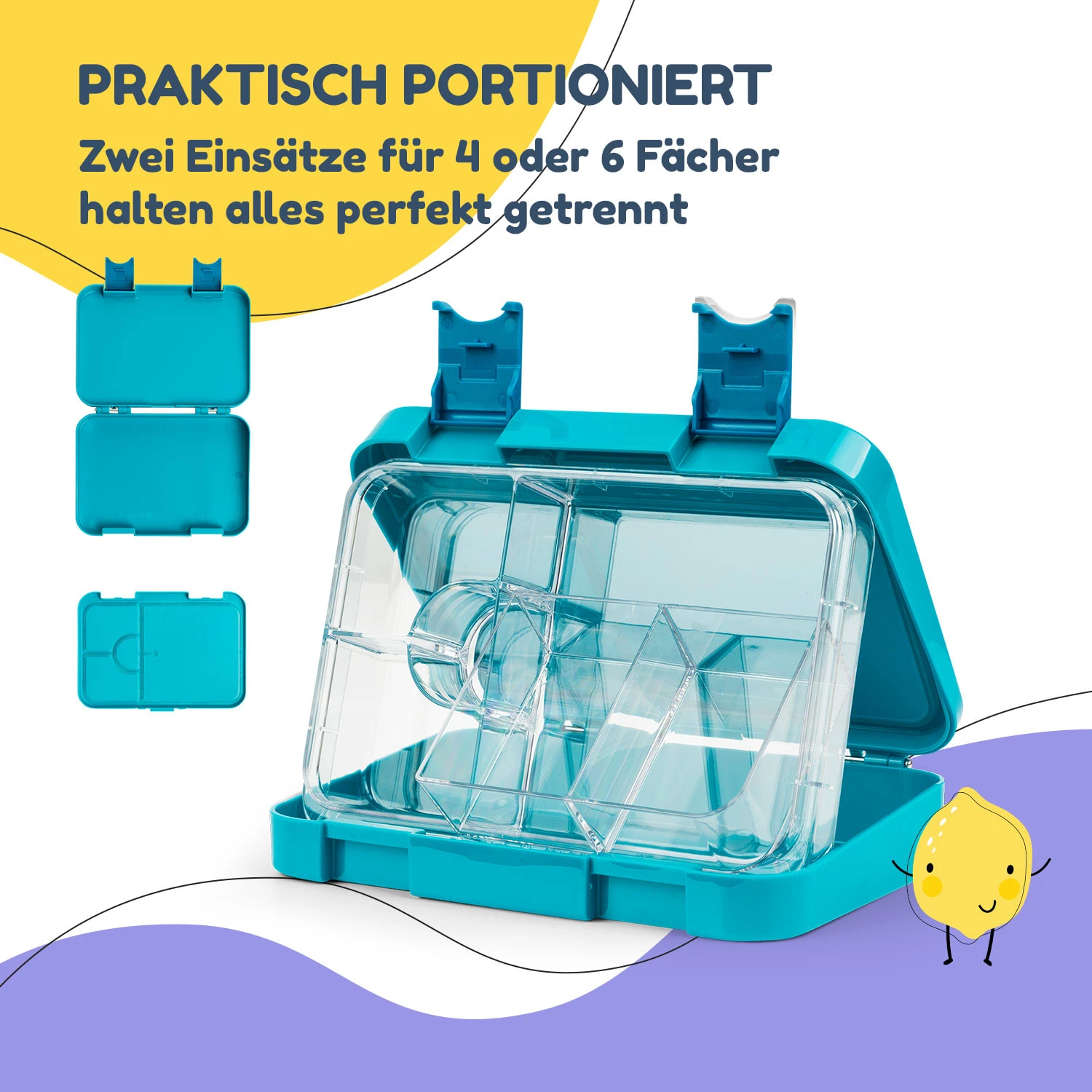 Schmatzfatz Frühstücksset Lunchbox & Trinkflasche Tritan Dicht BPA-frei 4 Schmatzfatz Frühstücksset Lunchbox & Trinkflasche Tritan Dicht BPA-frei – Bild 4